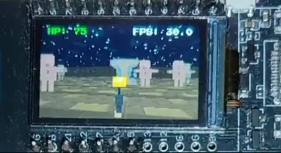 YARI raycaster running live on an ESP32 with an ST7789 display